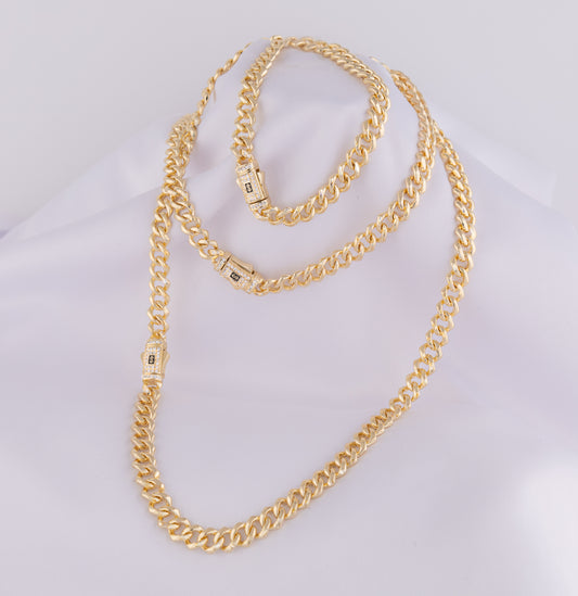 Kit Cadena 45 CM, Pulsera 18cm y Tobillera 25cm K3MONCLA7M45