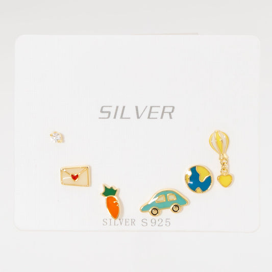 Set de Aretes Aventuras Brillantes PLAOR-DO3-34