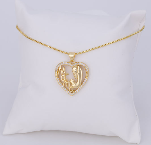 Collar Corazón Mamá LATSE152