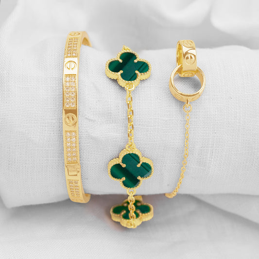 Juego Pulsera Arabe Esposas Trebol PBA11