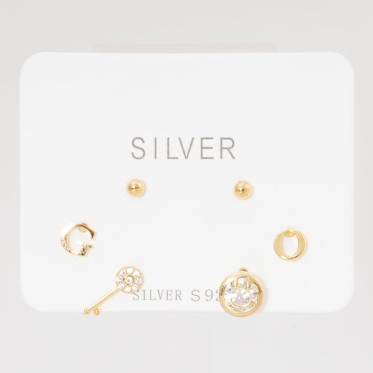 Set Aretes Letra G y O PLAOR-DO3-40