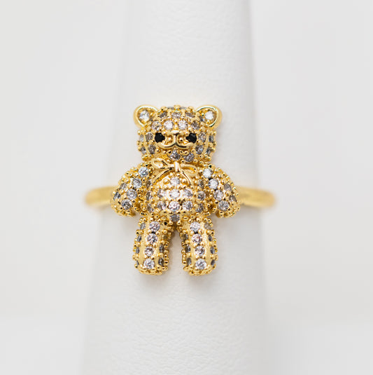 Anillo Oso Grande con Circonita BA17