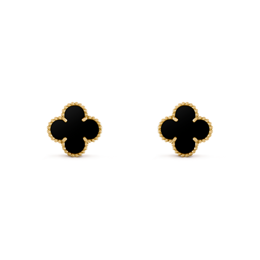 Arete Dormilona Negro 10mm (tamaño mediano) A158