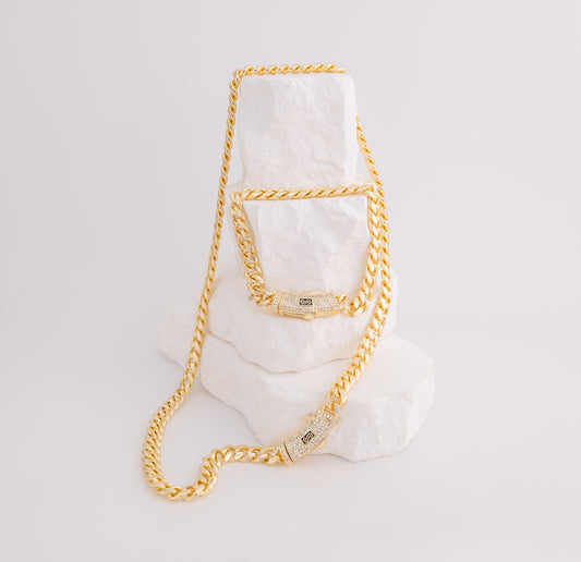 Kit Cadena 55 CM, Pulsera 21 CM K2MONLA-55CA-9M