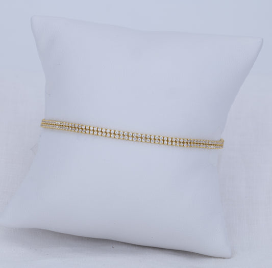 Pulsera Doble Tenis Full Circonita PB50