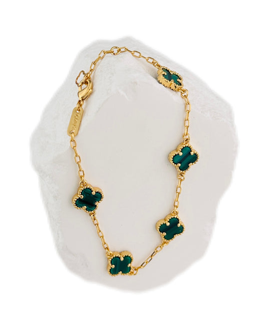 Pulsera Trebol Mediano Verde VCP40