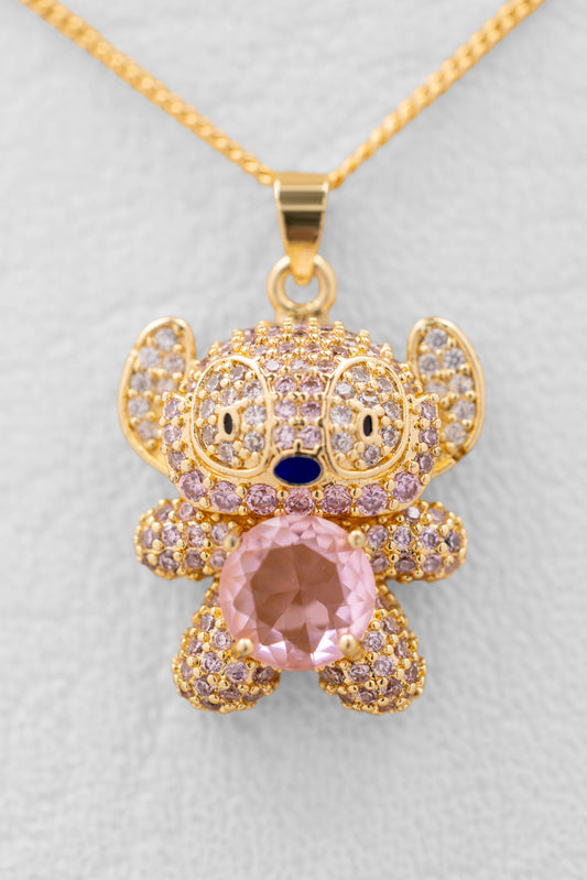 Cadena St1tch Full Diamantado rosado CG100