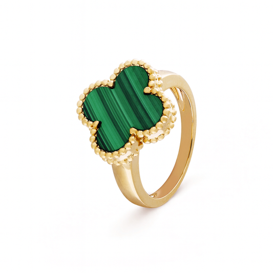 Anillo Trebol Verde VCAN20