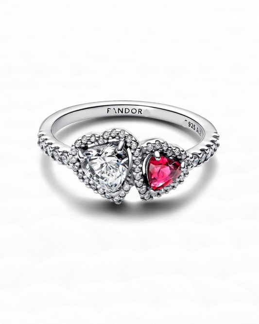 Anillo Dúo de Corazones APL40