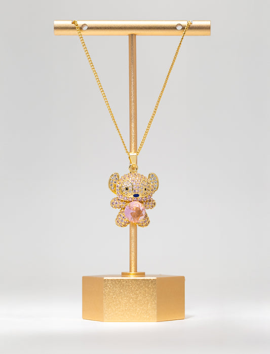 Cadena St1tch Full Diamantado rosado CG100