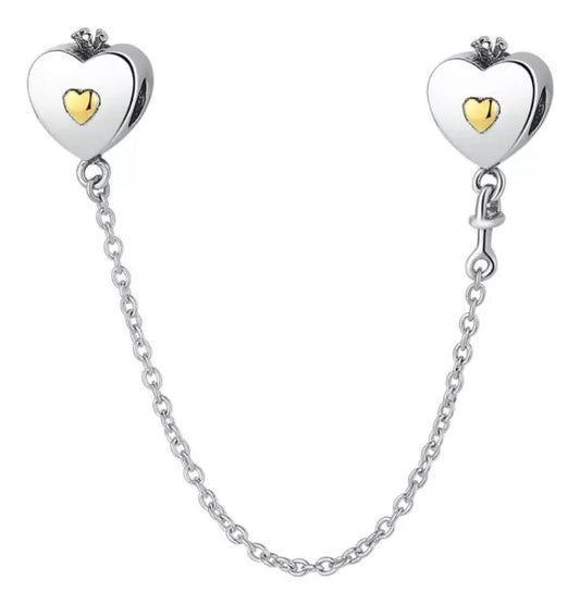 Seguro Corazon dorado oro CH313