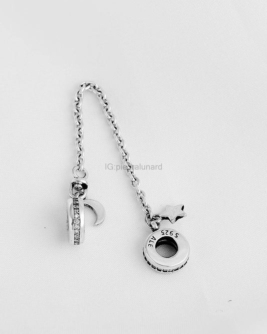 Cadena de seguridad media luna y estrella CH108