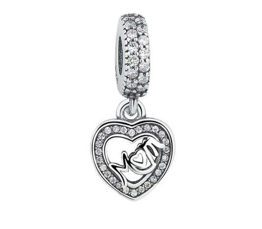 Dije Corazon Mom Circonitas CH404