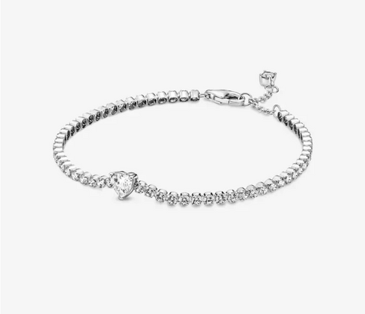 Pulsera corazón Transparente PP26 +Kit De Limpieza