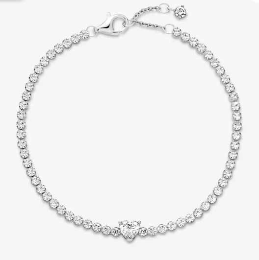 Pulsera corazón Transparente PP26 +Kit De Limpieza