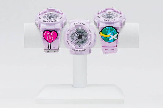 Reloj Pin Lila Bad Bunny GF13