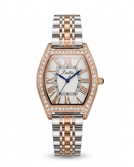 Reloj Tonneau Diamond Scottie 9105