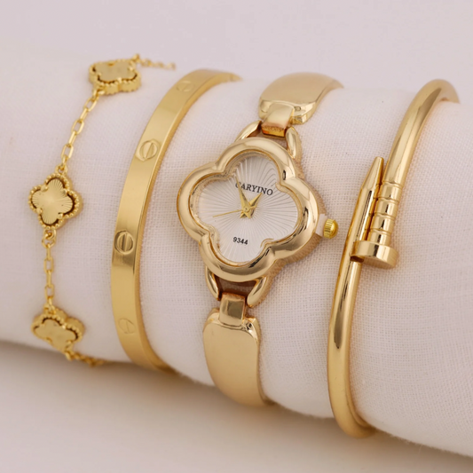 Reloj Arabe Dorado Trebol Dorado RA08