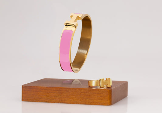 Set Pulsera y Anillo H3rmes Rosado SPAH03