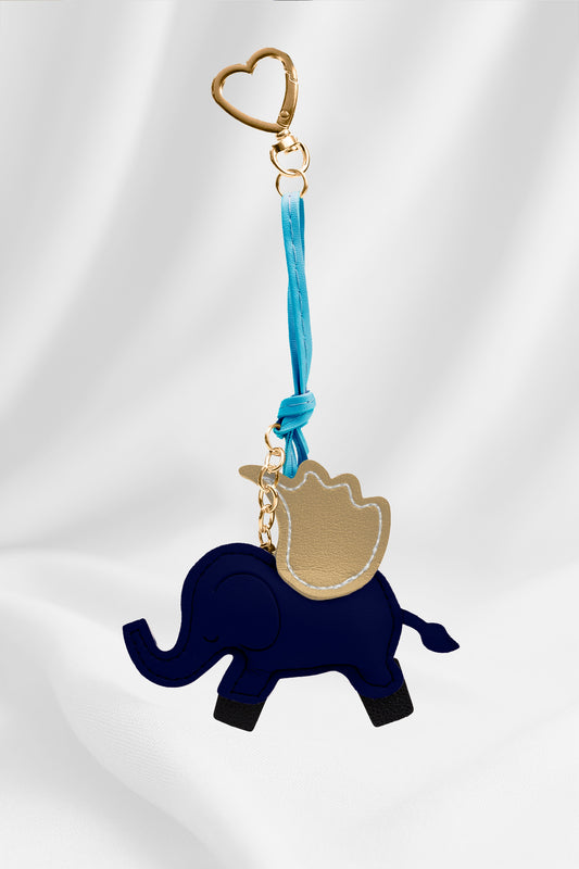 Llavero Elefante Azul Oscuro LC65