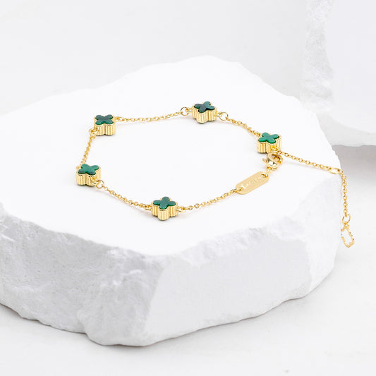 Pulsera Mini Trebol Verde VCP32