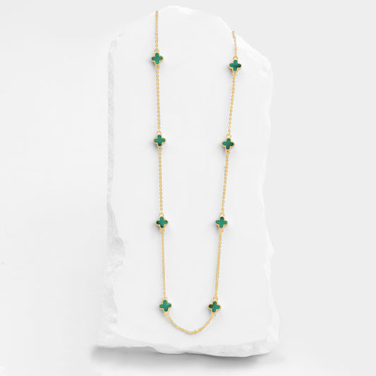 Cadena Mini trébol Verde VCAD22