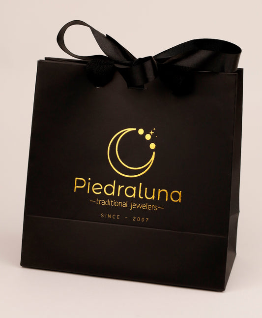 Shopping negro grande Piedra Luna (ideal para o pulseras, relojes, set cadenas y aretes) EM12