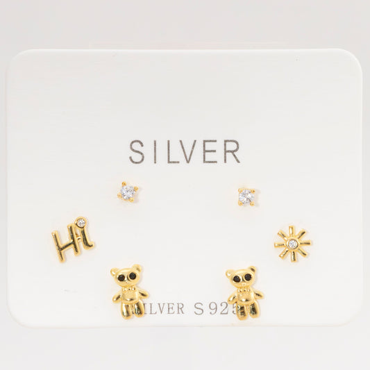 Set de Aretes Dulce Saludo – 6 piezas PLAOR-DO3-9