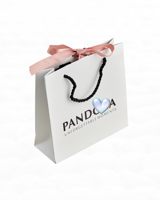 Shopping blanco Lazo Rosado EMP01