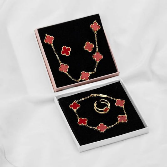 Set rojo liso VC-SET5