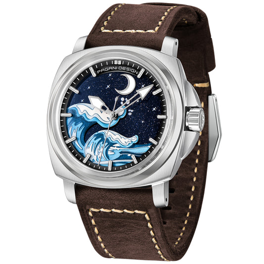 Reloj Pagani Design Tsunami Lunar YS014B Plateado