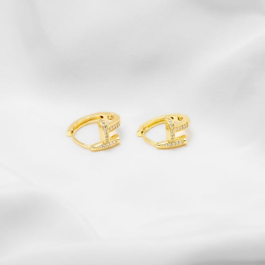 Aretes en Clavo Cart!Er Cuadrado full circonitas A110