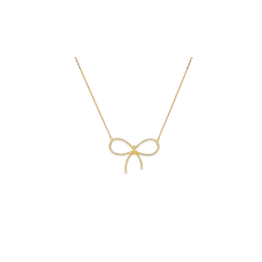 Cadena moño en circonitas CG127