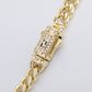 Pulsera Baño De Oro Cubana Mon4co Micro circonita MPU10-CIR