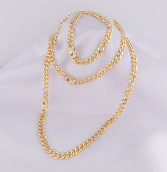 Kit Cadena 45 CM, Pulsera 18cm y Tobillera 25cm K3MONCLA7M45