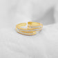 Juego Pulsera Arabe Rígida carti€R, v@n cl€€F y Anillo PBA13