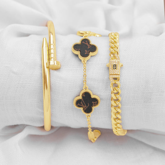 Pulsera árabes árabe:  Clavo, Mon@co y Van Cl€€F - Lu1s Vitt PBA10