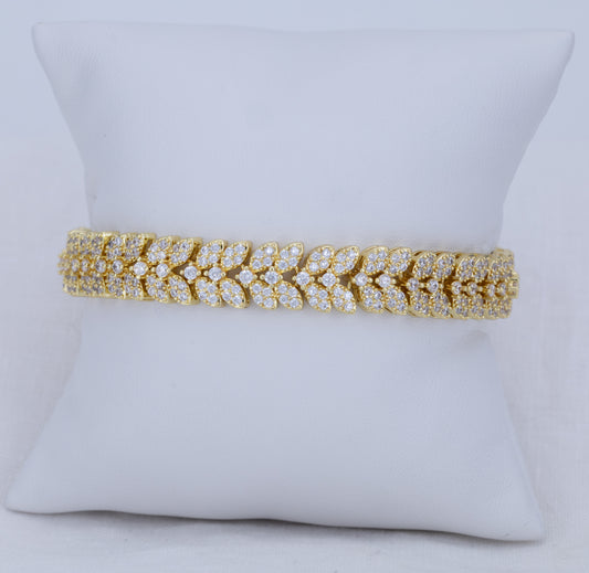 Pulsera Celestial Gold Full Circonita PB59
