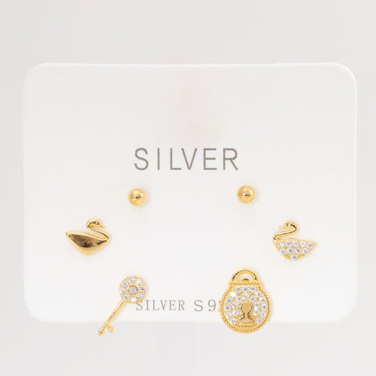 Set de Aretes "Elegancia y Encanto" – PLAOR-DO3-16
