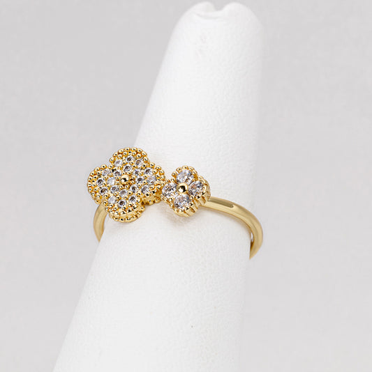 Anillo V4n Cleef Trebol Circonitas VCAN12
