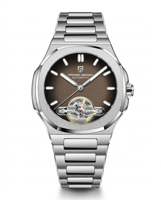 Reloj Pagani Design Helios Openheart YS025 Marrón