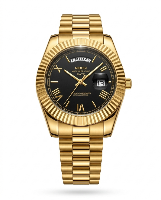 Reloj NIBOSI 2628 Negro - Dorado