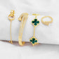 Juego Pulsera Arabe Rígida carti€R, v@n cl€€F y Anillo PBA13