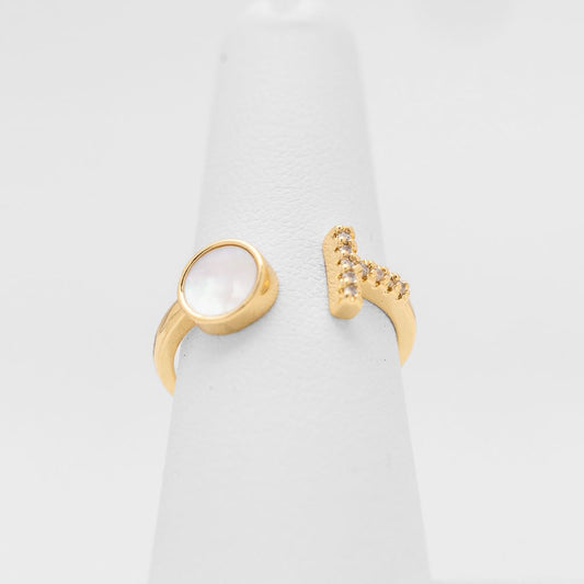 Anillo Dual Perla & Cristales Ti££any BA30