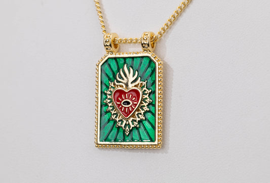 Cadena Italiana Corazon de Jesus CG107