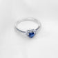 Anillo corazon azul AP88