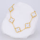 Pulsera oro laminado Blanco Nacar Lisa XL VCP14