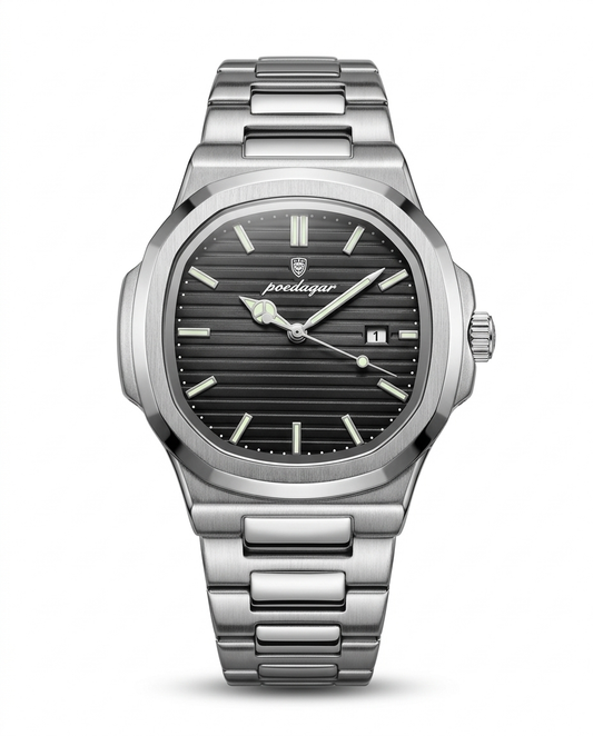 Reloj Poedagar Nautilus Prime 613 Negro - Plateado