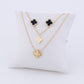 Set Trébol Ébano circonado Negro (Gemelo) LATSE124