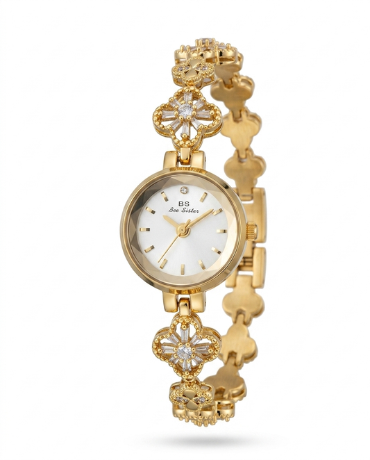 Reloj BS Bee Sister Flor Imperial Dorada FA1676